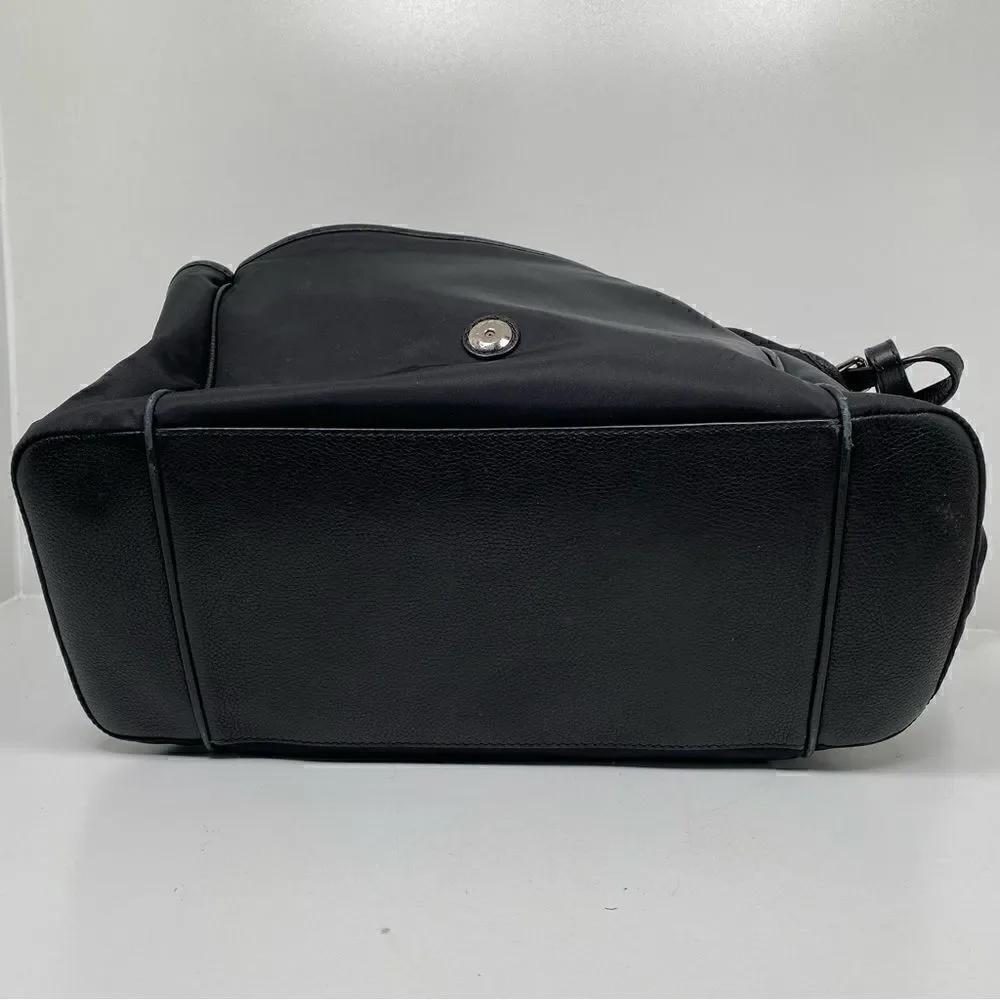 Burberry Flap Nylon Diaper Bag Black